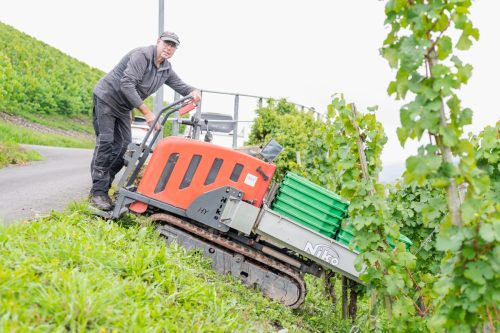 Gundolf Haubs an einer unserer Maschinen